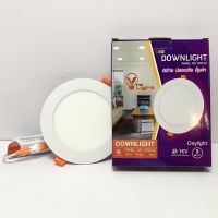 โคมไฟ ดาวน์ไลท์ LED Downlight 9W แบบฝัง Day light แสงสีขาว ทรงกลม