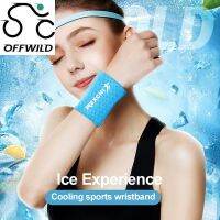 OFFWILD สายรัดข้อมือกีฬาไอซ์สำหรับผู้ชาย &amp; ผู้หญิง,อุปกรณ์กีฬาปั่นจักรยานวิ่งยกน้ำหนักการออกกำลังกายข้อมือกลางแจ้ง