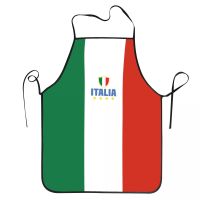 Custom Bib Flag Of Italy Aprons for Men Women Unisex Adult Chef Kitchen Cooking Tablier Cuisine Painting