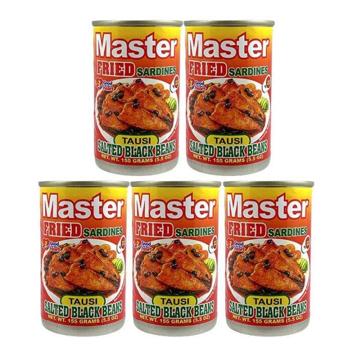 Master Sardines Fried in Tausi 155g x 5 Lazada PH