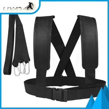 Adjustable Fitness Resistance Bands, Elastic Training Belt, Running Safety  Rope, Sled & Tire Pulling Harness For Strength Training