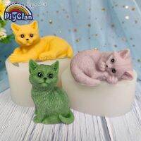 เบเกอรี่ Gato Molde Silicone Gatinhos โมเดล Cozimento มูสช็อคโกแลต Sobesa Remfondant Bolo Ferramentas Decoração Diy Vela Sabão Resina