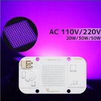 COB ไดโอดไฟ LED Driverless UV,50W AC 110V 395nm ชิพหลอดไฟสำหรับการรักษารังสีอัลตราไวโอเลตชิปไฟ LED แบล็คไลท์ฆ่าเชื้อรา220V โมดูลซัง