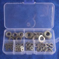 105 Pcs/set M3 M4 M5 M6 M8 M10 304 Stainless Steel Datar Metric Datar Gasket Gasket Washer Plain Washer Assortment Kit Datar Pad