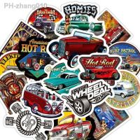 10/30/50 PCS Modified Classic Car Waterproof Trolley Case Graffiti Sticker