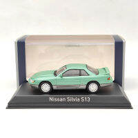 1/43 Noเร่งเครื่อง Nissan Silvia S13 1988รถโมเดลหล่อโลหะสีเขียวอ่อน