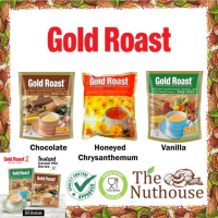 เครื่องดื่มธัญพืช Gold Roast แบบชง (20 ซอง) มี 2 รส วนิลา &amp; ช็อคโกแลตGold Roast ข้าวโอ๊ต ธัญพืช กลิ่นวนิลาGold Roast Instant nutritious cereal mix รสช๊อกโกแลตและวานิลลา 20ซอง