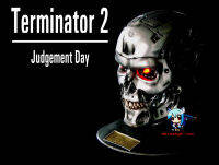 หัวกระโหลก Terminator T-800 รุ่นรายละเอียดสูง พร้อมฐาน+ชุดไฟ ไวนิล ฟิกเกอร์ โมเดล Vinyl Figure Model Kit