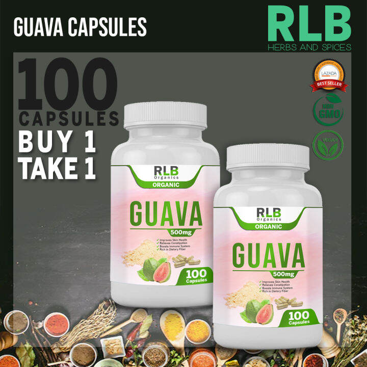 Buy 1 Take 1 Guava Leaf Capsules 100 pcs Natural Pure Organic Anti
