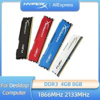 DDR3ใหม่8GB 4GB DDR3 1866MHz 2133 2400MHz PC3-14900หน่วยความจำสำหรับเดสก์ท็อป PC3-17000 240 Pin DIMM โมดูลหน่วยความจำภายใน1.5V