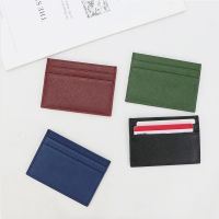 Classic Business Saffiano Split Leather Credit Card Holder Limited Edition Customed Initial letters ID Card Case Card Wallet Card Holders