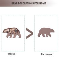 Bear and Deer , Bear Decorations for Home, Bear Art Wall Decor, Rustic Home Decor, Cabin Decor