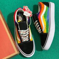 ❗️ส่งของทุกวัน❗️ Vans Old Skool-Rainbow Drip รองเท้าแวนส์ รองเท้าผ้าใบ รองเท้าแฟชั่น สินค้าพร้อมกล่อง