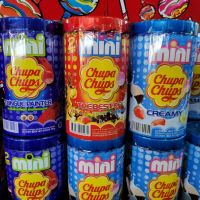 ?ลดกระหน่ำ? [ครีมมี่ creamy] ลูกอม จูปาจุ๊ปส์ 50 ชิ้น mini chupa chups มินิครีมมี่ โค ผลไม้รวม    JR4.3708