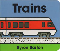 Original English Training Board Book cardboard book Byron Barton Byron Barton transportation train infant enlightenment cognition picture book picture book