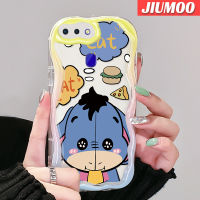 เคส JIUMOO สำหรับ OPPO R17 R15 Pro ลายการ์ตูน Eeyore เคสมือถือกันกระแทกแบบใสนิ่มลายเนื้อครีมโปร่งใสลายกล้องถ่ายรูปสร้างสรรค์เคสซิลิกาเจลฝาครอบป้องกัน