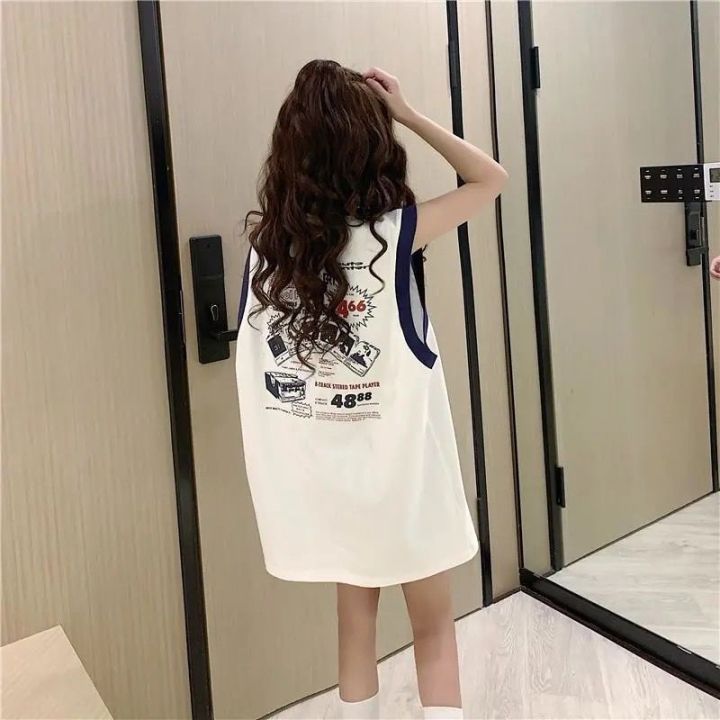 พร้อมส่ง-fashiondress-เสื้อยืดแขนกุดเอาใจสาวเท่เปรี้ยวเก๋ไม่เหมือนใครสาว-ๆ-สายลุยต้องจัด