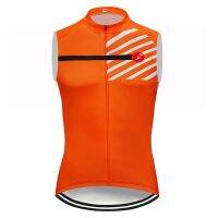 ♦▽ NEW SALE 2022 Orange Team Top Cycling Jersey Bike Clothes Ropa Ciclismo Mens Summer Sleeveless Quick-dry Bicycling Maillot Culotte Wear