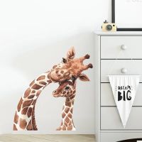 Eco-friendly Giraffe Kids Wall Stickers Cartoon Vinyl Room Decoration Decals for Living room Bedroom Child Nursery Wall Decor Wall Stickers  Decals