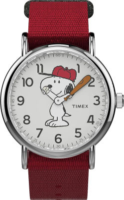 Timex Unisex x Peanuts - 38 mm Fabric Strap Watch Snoopy