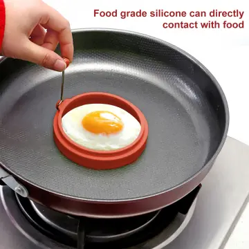 1pc Random Color Round Silicone Fried Egg Mold