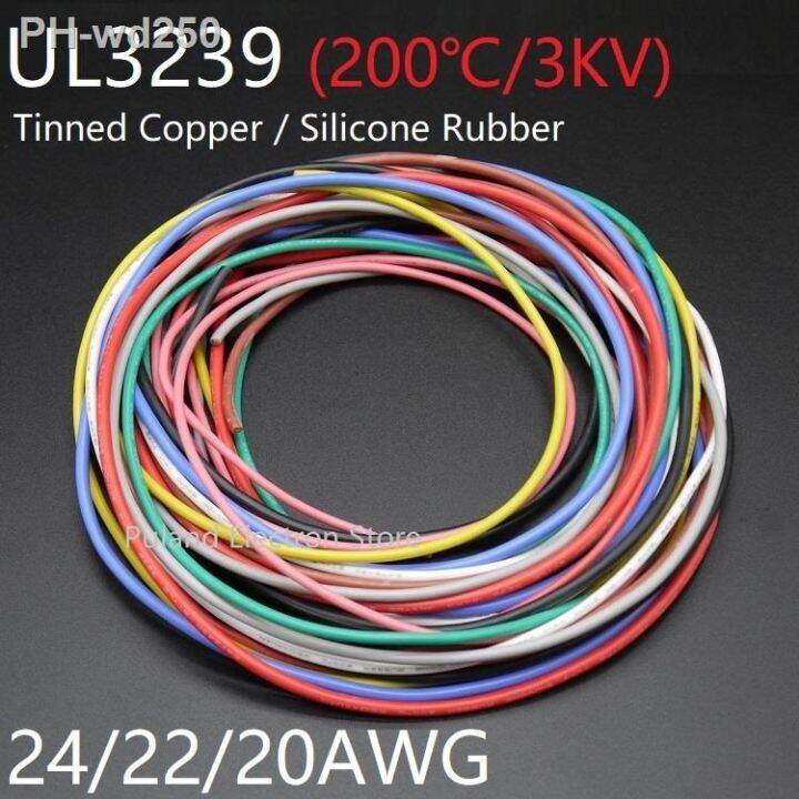 ul3239-silicone-rubber-wire-24awg-22awg-20awg-flexible-insulate-soft-electron-lamp-diy-cable-tinned-copper-high-temperature-3kv