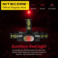 NITECORE ไฟฉายคาดศีรษะ LED HC68 2000ลูเมน USB ไฟหน้าแบบชาร์จไฟได้ปรับได้แถบไฟ LED 7นิ้วลำแสงคู่18650แบตเตอรี่ลิเธียมไอออนกลางแจ้งโดยเฉพาะ