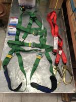 เข็มขัดเซฟตี้ปีนเสาแบบเต็มตัว  Full Body Hardness with Double webbing lanyard+absorber ยี่ห้อ YAMADA รุ่น FH797