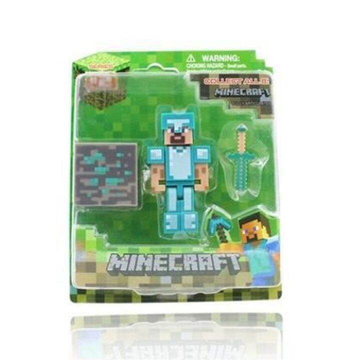 Minecraft Toys Puzzle Assembling Building Blocks Minifigure Model Doll