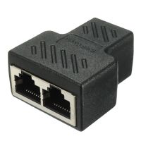 RJ45 Ethernet Cable Splitter Network Adapter Ethernet Splitter 1 to 2 Cable Adapter