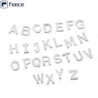 จี้รูปตัวอักษรเครื่องรางสแตนเลสสตีล8ตัวสำหรับผู้หญิง FEECE 208ชิ้น