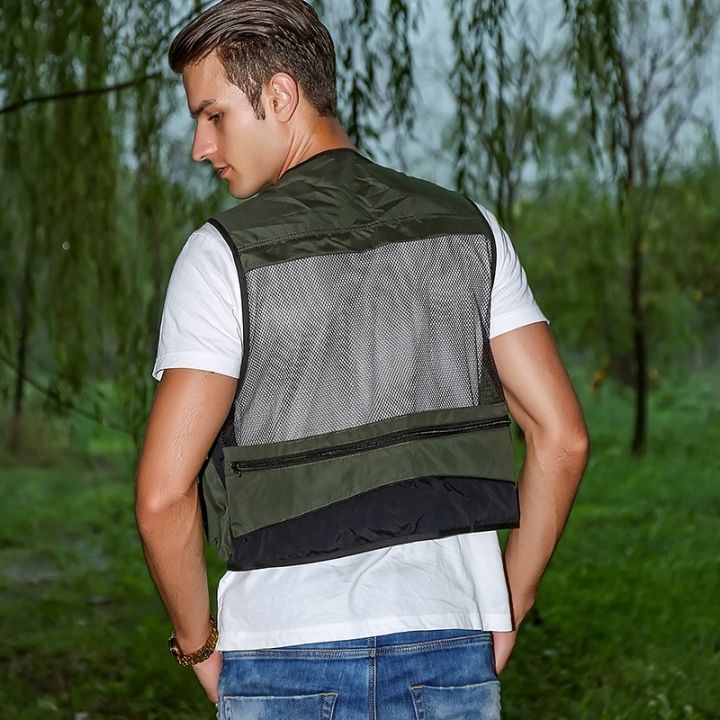 fonoun-fishing-vest-detachable-multiple-pockets-breathable-grid-mesh-comfortable-wear-resisting-with-reflective-stripe-ff63