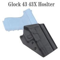 ซอง Kydex ยุทธวิธีสำหรับ Glock 43/43X พร้อม QLS 19 22เข็มขัดกระเป๋าปืนเครื่องประดับซองปืนล่าสัตว์