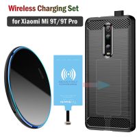 Qi Wireless Charging for Xiaomi Mi 9T / Mi 9T Pro Wireless Charger+Type-C Charging Receiver Adapter+Soft TPU Case