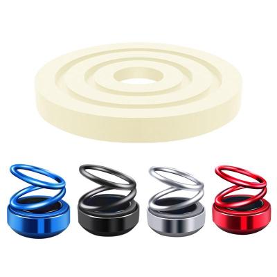 【DT】  hotSolar Car Air Freshener Aromatherapy Diffuser Accessories Double Ring Rotating Air Freshener Car Perfume Interior Accessories