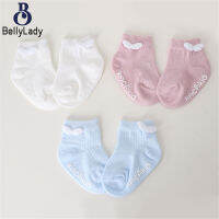 Baby Angel Wings Socks Solid Color Cute Cotton Non-slip Floor Socks Birthday Gifts For 0-4 Years Old Kids【fast】