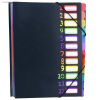 ♘℡ New-Extended Folder12 Pocket Letters A4 Paper Item SorterPlastic File Storage BagIridescent