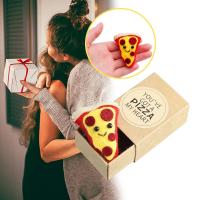 Creative Pizza Toy "Youve Got A Pizza My Heart" Plush Cuddly Mini Box Toy Toy Mini Halloween Xmas Gift Plush Pizza D1A2