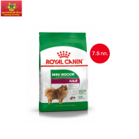 Royal Canin Mini Indoor Adult 7.5kg อาหารเม็ดสุนัขโต พันธุ์เล็ก เลี้ยงในบ้าน อายุ 10 เดือน-8 ปี (Dry Dog Food, โรยัล คานิน)(พร้อมส่ง!!!)