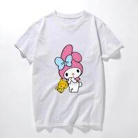 เสื้อยืดพรีเมี่ยมHH เสื้อยืดลาย My Melody เสื้อยืดผ้าฝ้าย