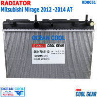 หม้อน้ำ มิตซูบิชิ มิราจ 2012 -2014 หนา 16 มม เกียร์ ออโต้ RD0051 Cool Gear แท้ 261470-2110 Radiator For Mitsubishi Mirage Gear Auto AT อะไหล่ รถยนต์ เกียร์ อัตโนมัต   2013