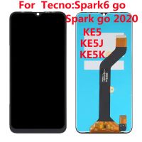 สำหรับ6.52 "สำหรับ Infinix Tecno Spark 6 KE5 / Spark Go 2020 KE5จอแสดงผล LCD ประกอบดิจิไทเซอร์เซ็นเซอร์สัมผัสพร้อมกรอบ