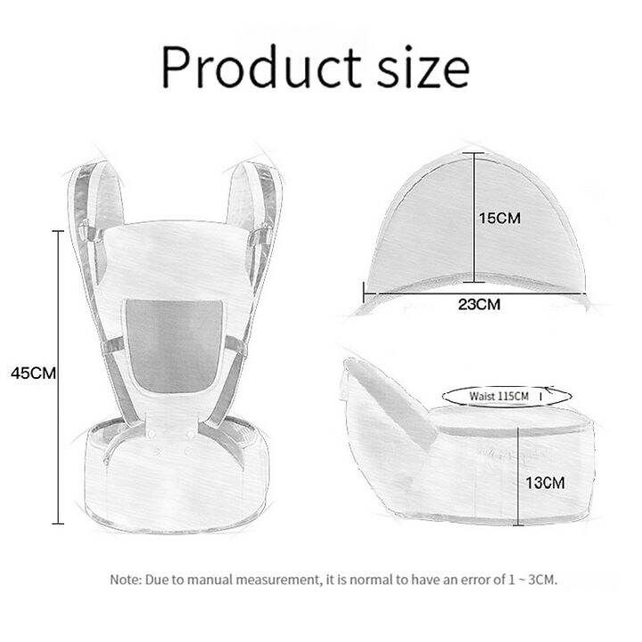 hamshmoc-ergonomic-2ใน1ทารกแรกเกิด-carrier-ทารกเด็กกระเป๋าเป้สะพายหลัง-hipseat-ด้านหน้า-kangaroo-ผ้าพันตัวเด็กที่ถอดออกได้สำหรับเดินทางทารก0-36เดือน