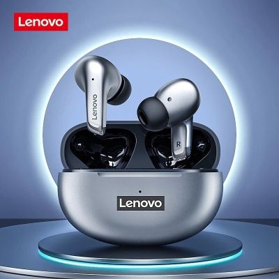 Lenovo LP5เฮดเซ็ตกันน้ำลดเสียงรบกวนเพลง HiFi หูฟังหูฟังไร้สายบลูทูธหูฟังมีไมค์
