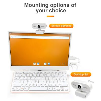 ZZOOI Web Camera Built-in Mic 1080P 2 Megapixel Free Drive Network Camera for Orange Pi 800 Video Game Teaching Live Broadcast