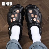 KINEO รองเท้าแตะทรงเมฆ Comfort สำหรับผู้หญิง,รองเท้าแตะฝักบัวอาบน้ำกันลื่นพื้นรองเท้าหนานุ่มรองเท้าลำลองกลางแจ้งรองเท้าแตะชายหาด