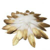 Wholesale Gold Feather for Feathers Wedding Headdress Jewelry Decoration plume 15-20cm 4-6 inch