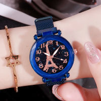 Star Watch ashion Paris Tower Magnet Belt Quartz Watches