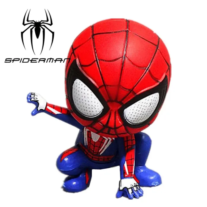 Fancy【Ready Stock】8cm Marvel Spider man figure Doll Birthday Party Cake  Decoration cartoon cute PVC Action Figure Toys for Children | Lazada PH