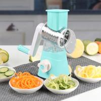 Manual Vegetable Cutter Slicer Cheese Vegetable Grater Multifunctional Round Rotate Mandoline Slicer Kitchen Accessories Gadgets